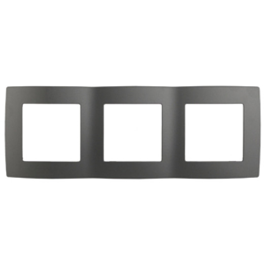 12-5003-12 ЭРА Рамка на 3 поста, Эра12, графит (15/150/2400)