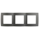 12-5003-12 ЭРА Рамка на 3 поста, Эра12, графит (15/150/2400)