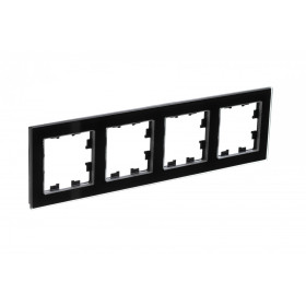 Systeme Electric AtlasDesign Nature Стекло черный Рамка 4-ая