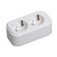 Розетка переносная разб. К02 2 места CLASSIC IEK