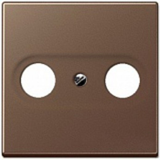 Крышка для TV-FM-розеток, фиксация винтом, дюропласт, мокко, A500