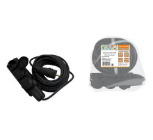 TDM Удлинитель-шнур силовой каучук, КГ, IP44, 3 гнезда с/з, 3500 Вт, 40 м Народный У1-33263