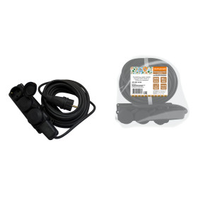 TDM Удлинитель-шнур силовой каучук, КГ, IP44, 3 гнезда с/з, 3500 Вт, 40 м Народный У1-33263