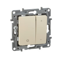 Legrand Etika Слоновая кость Светорегулятор нажимной, 400Вт.