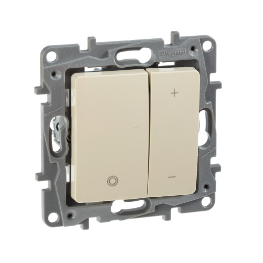 Диммер нажимной универсальный LED - Legrand Etika - 400Вт без нейтрали - слоновая кость