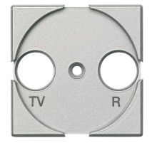 BT Axolute Алюминий Лицевая панель для розеток TV + FM.