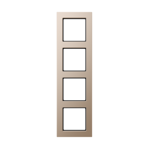 Рамка для вертикальной и горизонтальной установки, 4 поста, дюропласт, шампань, A CREATION