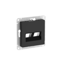 Systeme Electric AtlasDesign Карбон Накладка двойная для информационных функций типа Keystone