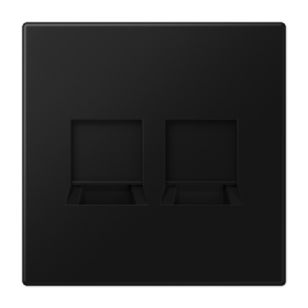 JUNG LS 990 Черный матовый Плата для двух модулей, фиксация защёлкиванием