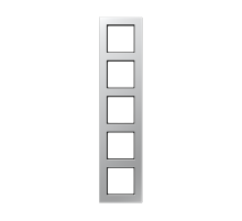 JUNG A550 Алюминий Рамка 5-ая для вертикальной и горизонтальной установки