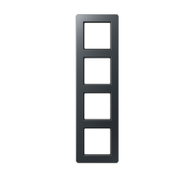 JUNG A Flow Матовый антрацит Рамка 4-ая для вертикальной и горизонтальной установки