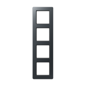 JUNG A Flow Матовый антрацит Рамка 4-ая для вертикальной и горизонтальной установки