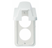 Anam Legrand Selix Бел Накладка розетки 2-ой с выпуклой крышкой