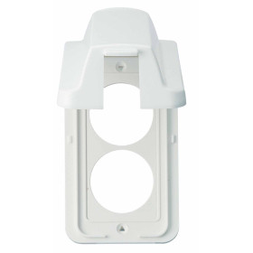 Anam Legrand Selix Бел Накладка розетки 2-ой с выпуклой крышкой