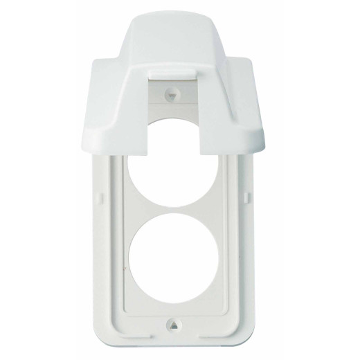 Selix Бел Накладка розетки 2-ой с выпуклой крышкой