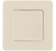 Legrand/Daccord INSPIRIA Слоновая кость Розетка 2К+З IP 44 с откидной крышкой и шторками - немецкий стандарт - 16 А - 250 В.