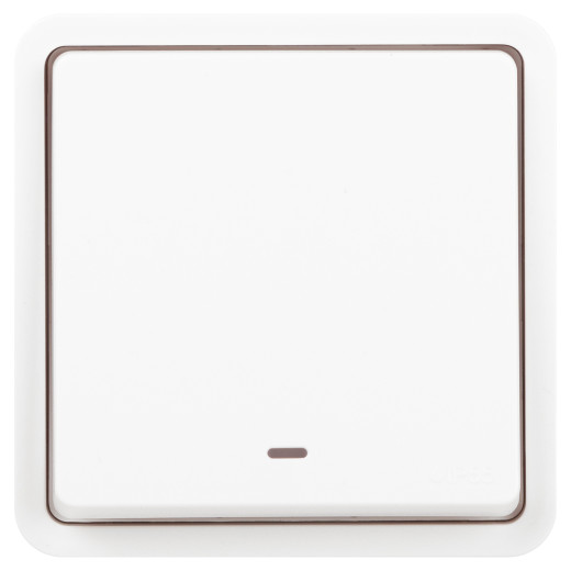 Переключатель ЭРА Эксперт 11-1527-01 с подсветкой IP55 10АХ-250В СУ белый