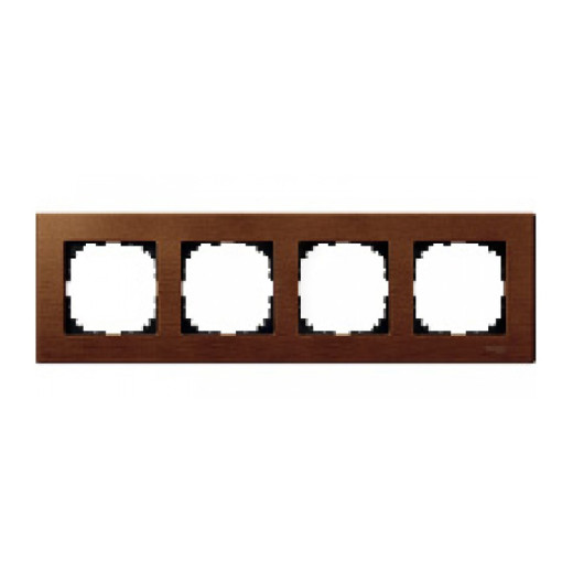 РАМКА ДЕРЕВЯН.4-МЕСТНАЯ ВИШНЯ