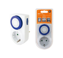 TDM Таймер розеточный ТРМ-01-30мин/24ч-16А (суточный)