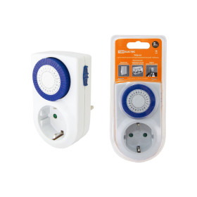 TDM Таймер розеточный ТРМ-01-30мин/24ч-16А (суточный)