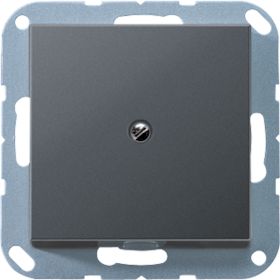 JUNG Матовый Антрацит Кабельный вывод с разгрузкой натяжения, термопласт