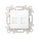 Розетка 2хRJ45 кат. 5е UTP, белый