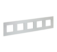 IEK SKANDY Металл Серебряный Рамка 5-ая SK-F35S