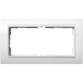 Gira Event Белый матовый/Бел.глянц. Рамка 2-ая без перегородки