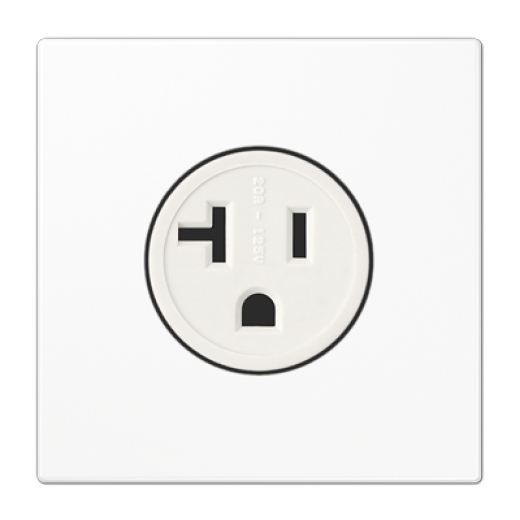 розетка NEMA 5-20R 20А, 125В АС белая