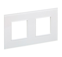 IEK SKANDY Стекло Арктический белый Рамка 2-ая SK-F22W