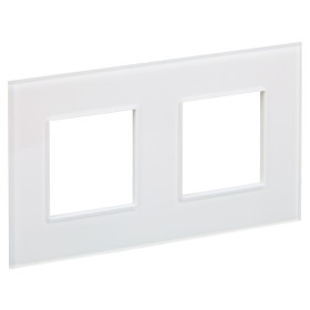 IEK SKANDY Стекло Арктический белый Рамка 2-ая SK-F22W