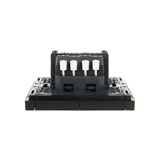 FORTE&PIANO Выключ. 2-кл. прох. с инд. 10А FP108 чер. IEK