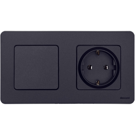 Рамка 2 поста - Legrand/Daccord Inspiria - антрацит