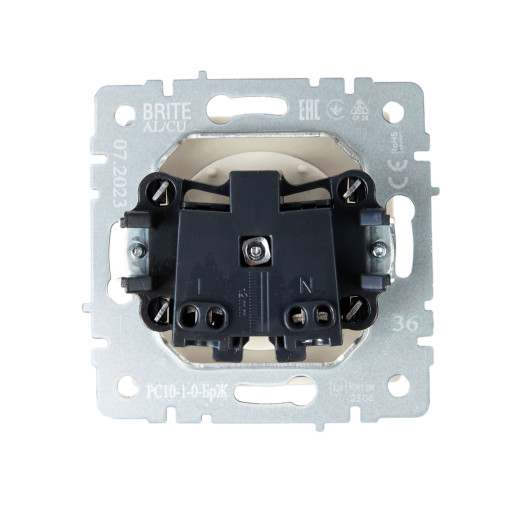 BRITE Роз. без з/к/ш 10А РС10-1-0-БрЖ жемч. IEK