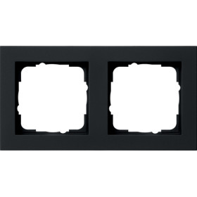 Gira E2 Черный матовый Рамка 2-ая