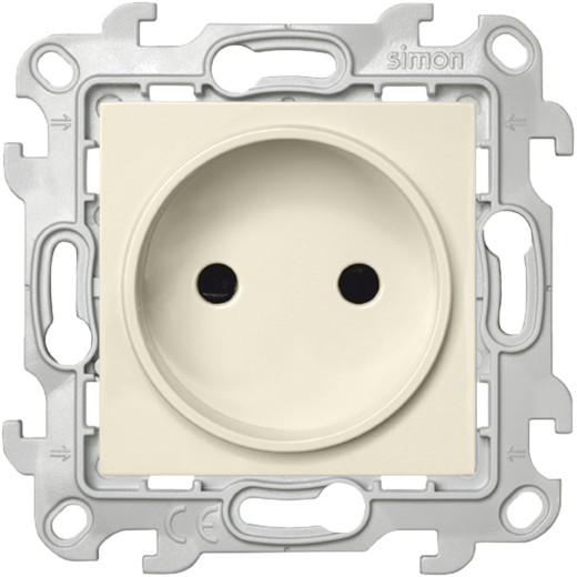 Розетка 2К с защитными шторками, сл.кость