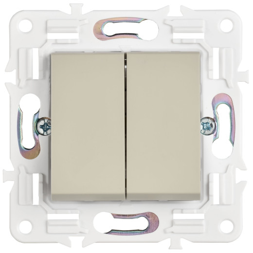 SKANDY Выключ. 2-кл. прох. 10А SK-V05B беж. IEK