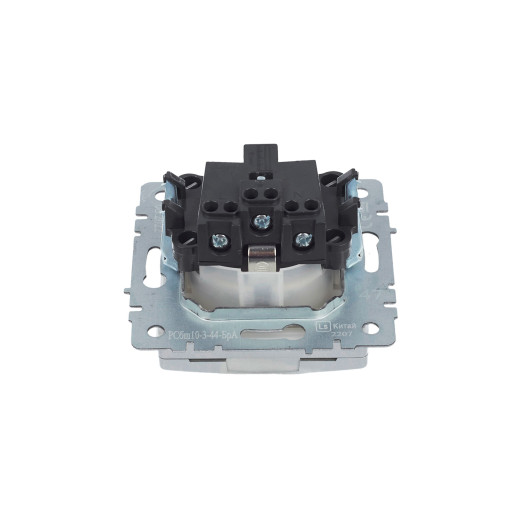 BRITE Роз. с з/к/ш с кр. 16А IP44 РСбш10-3-44-БрА алюм. IEK