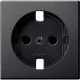 MERTEN ЦЕНТР.ПЛАТА д/мех-ма розетки б/усиленной защиты, АНТРАЦИТ, QF SM