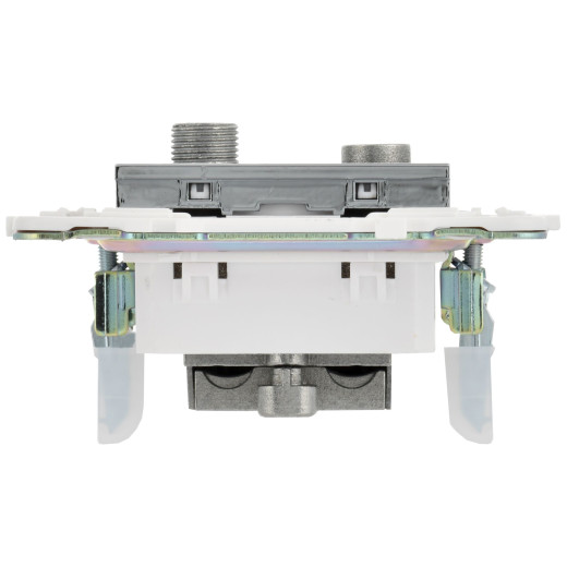 SKANDY Роз. двойная TV+SAT SK-A13N никель IEK