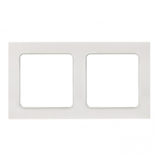 Стокгольм Рамка 2-местная белая EKF PROxima