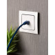 Стокгольм Механизм Розетки RJ-45 1-местной белый EKF PROxima