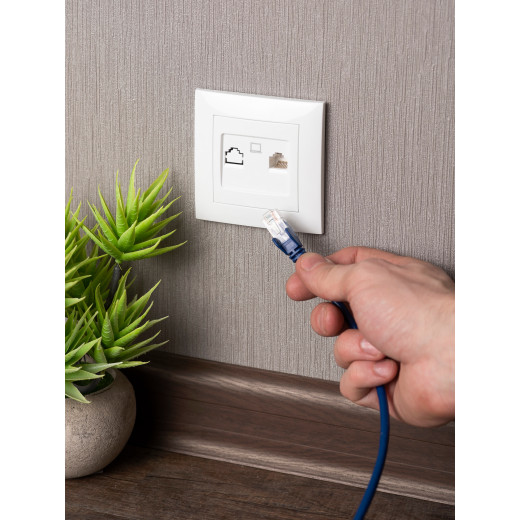 Валенсия розетка компьютерная RJ-45 1-местная белая EKF PROxima