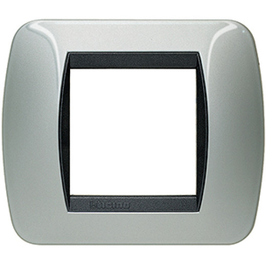 Накладка на 2 модуля, Светлый Алюминий