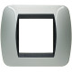 Накладка на 2 модуля, Светлый Алюминий