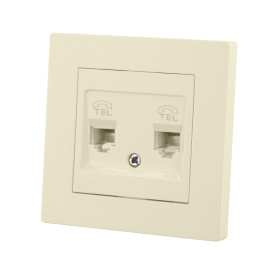 TDM Розетка двойная телефонная RJ11 сл. кость 