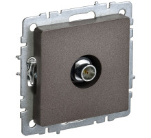 IEK BRITE BASE Темн.бронза Розетка TV оконечная РТВ11-0-БрТБ