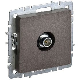 IEK BRITE BASE Темн.бронза Розетка TV оконечная РТВ11-0-БрТБ