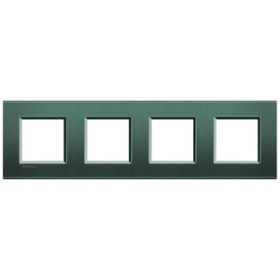 BT LL Зеленый шелк Рамка прямоугольная, 4 поста.