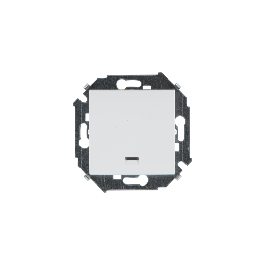 Simon 15 Белый Кнопка клавишная с подсветкой, 16А, 250В, винт.заж.